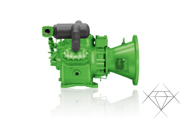 Bitzer 2 stage open drive compound open drive reciprocating piston compressor for sale online UK